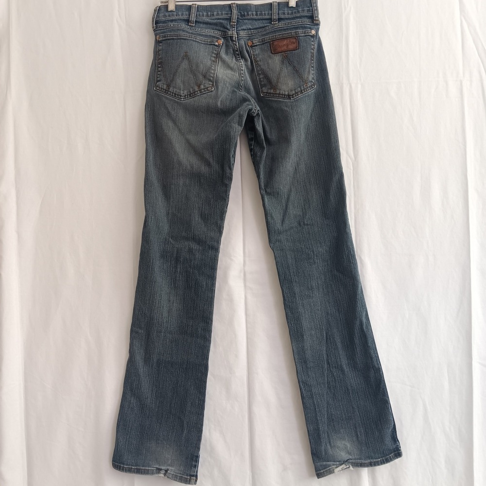 Wrangler Retro Relaxed Bootcut Jeans Mens 30x36 *31x36 Blue WRT20FL Stretch - Picture 3 of 10